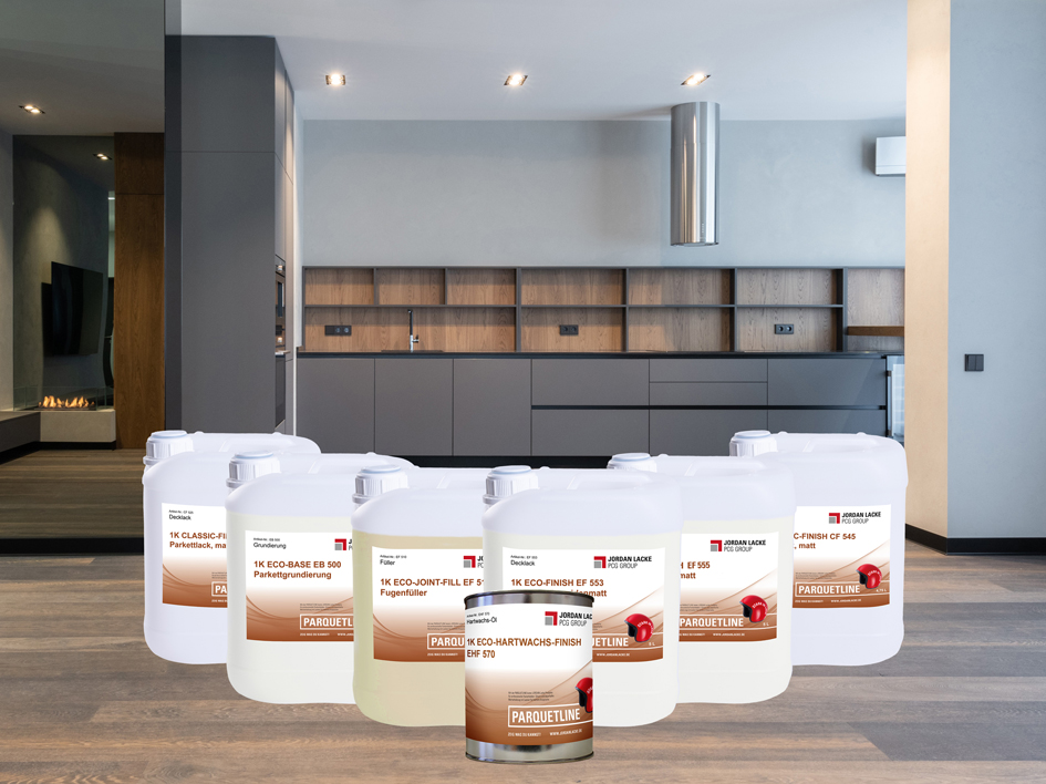 Products for professional parquet floors